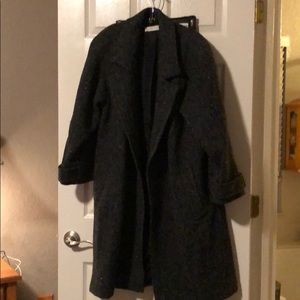 Larry Levine long wool coat